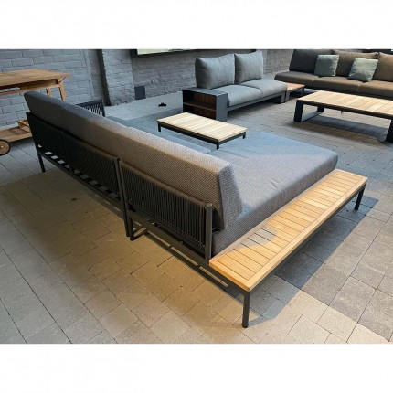 Salon de jardin Alba gris anthracite Gescova