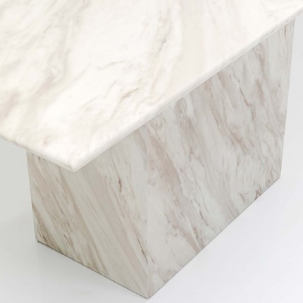 Table Artistico marbre blanc 160x90cm Kare Design