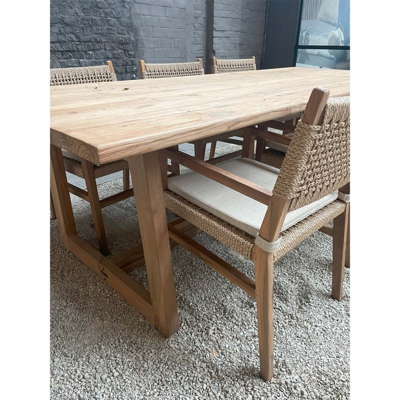 Table de jardin en teck recyclé - Ibiza - Kare Design