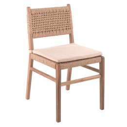 Chaise de jardin en teck et corde - Menorca - Gescova
