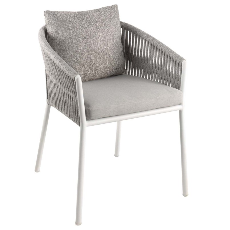 Chaise de jardin blanche et grise claire - Gabon - Gescova