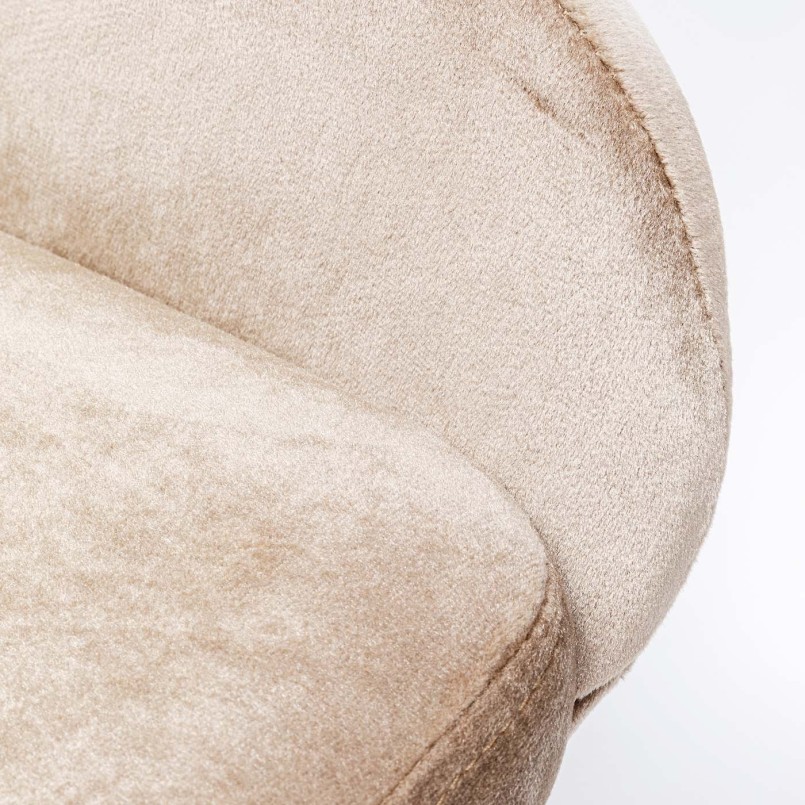 Beige velvet chair - East Side - Kare Design
