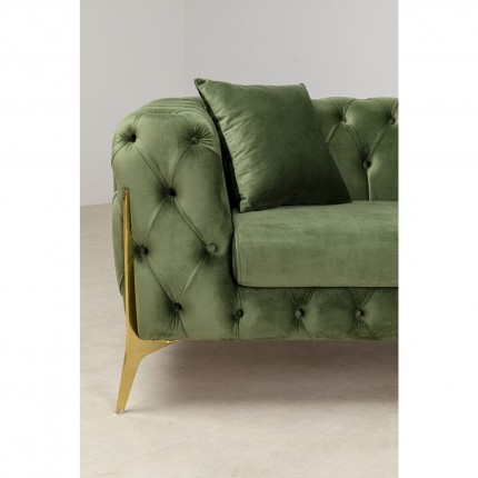 Sofa Bellissima 2-seater velvet green Kare Design