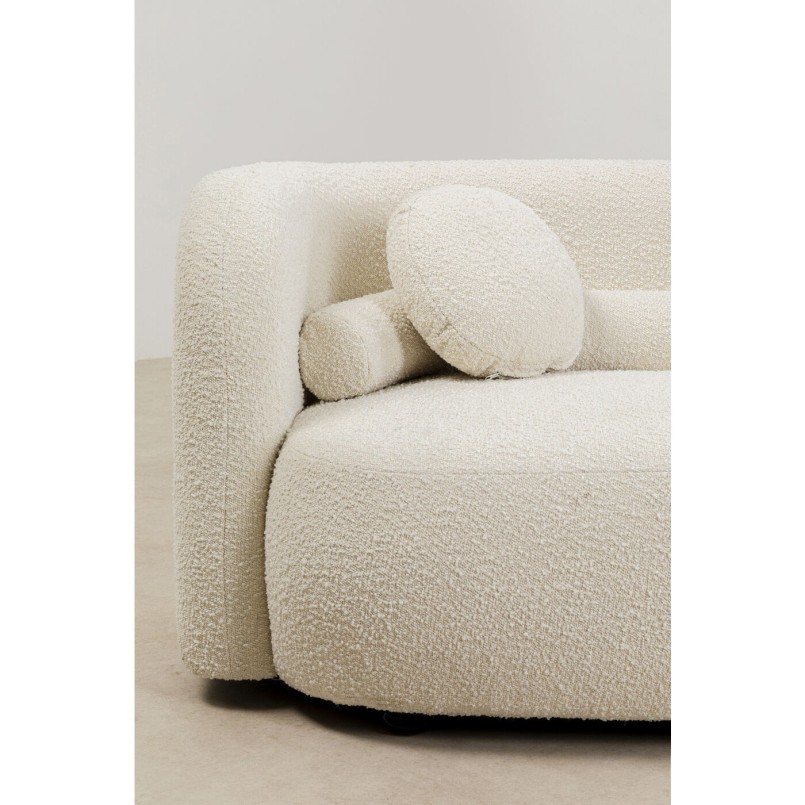 Retro sofa in cream fabric - Kelly - Kare Design