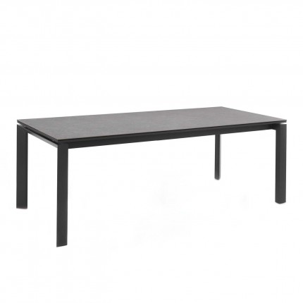 Table de jardin à rallonge Bettini 280x100cm gris anthracite Gescova