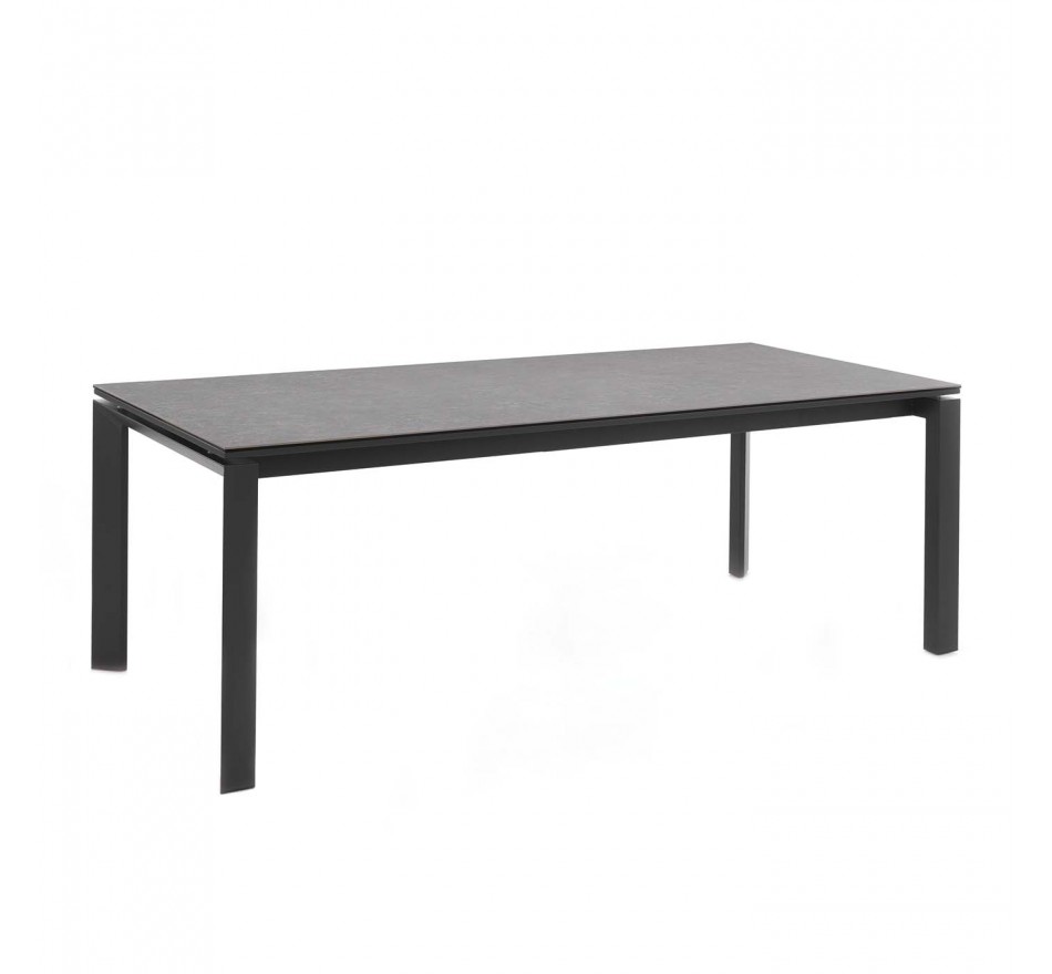 Table de jardin à rallonge Bettini 280x100cm gris anthracite Gescova Table de jardin à rallonge Bettini 280x100cm gris anthracite Gescova