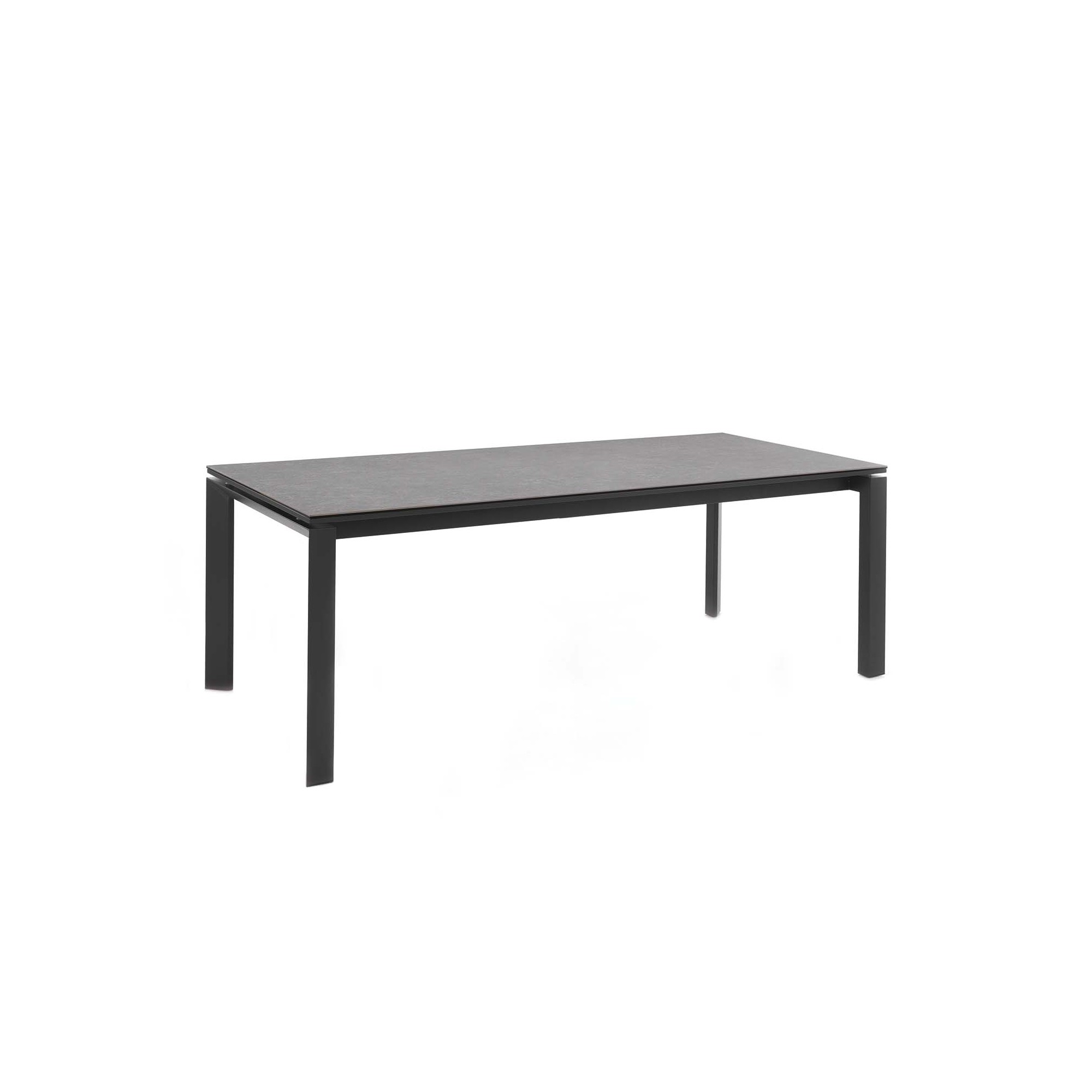 Table de jardin à rallonge Bettini 280x100cm gris anthracite Gescova