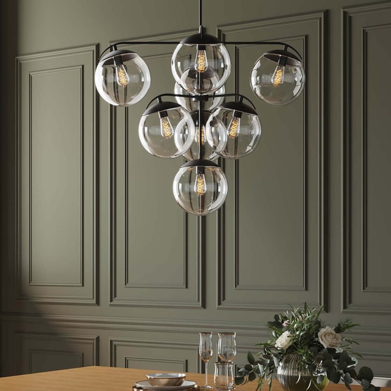 Black industrial suspension lamp - Lasmina - Kare Design