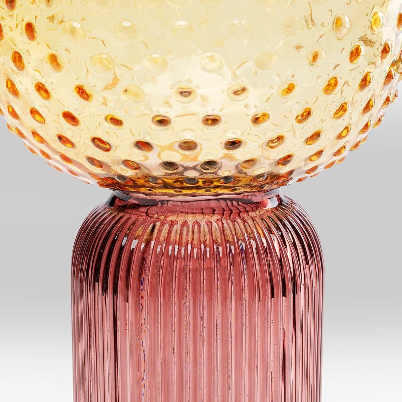 Vase en verre jaune rose - Marvelous Duo - Kare Design