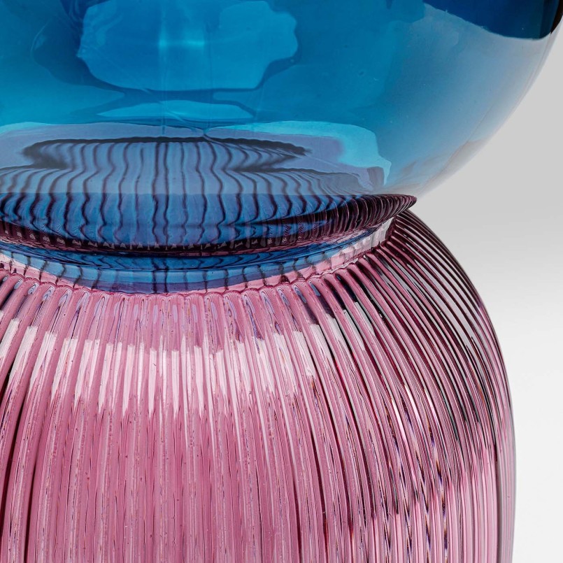 Vase en verre rose bleu - Marvelous Duo - Kare Design