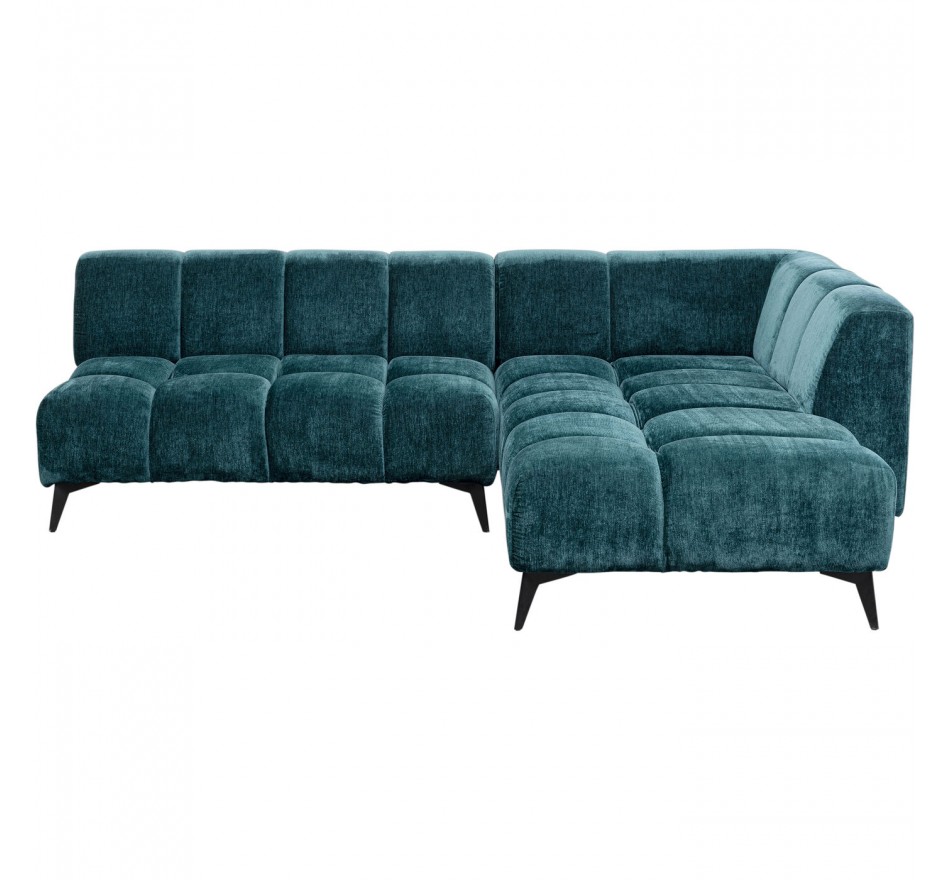Corner Sofa Nia right velvet blue Kare Design Corner Sofa Nia right velvet blue Kare Design