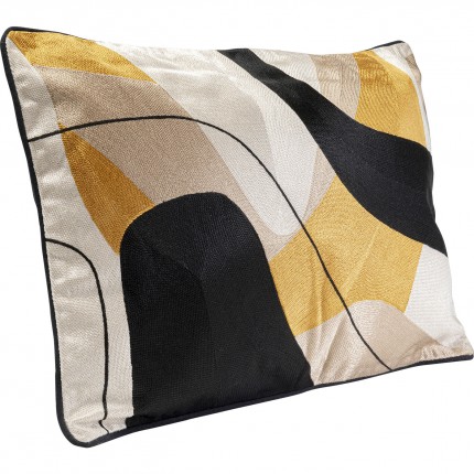 Coussin Fields jaune 60x40cm Kare Design