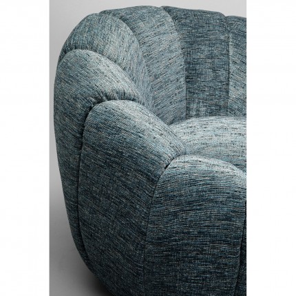 Fauteuil pivotant Fiori bleu Kare Design