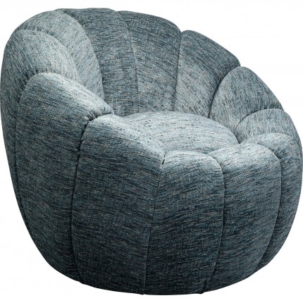 Fauteuil pivotant Fiori bleu Kare Design