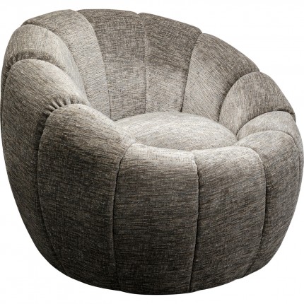 Fauteuil pivotant Fiori gris Kare Design