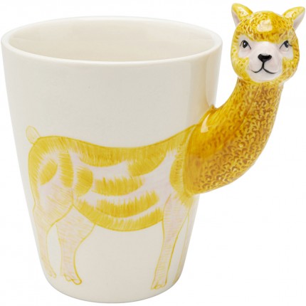 Mugs lama jaune set de 4 Kare Design