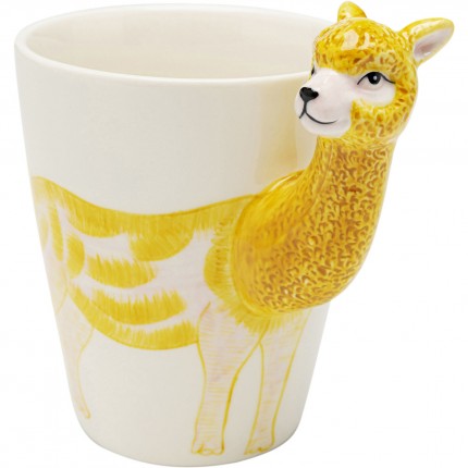 Mugs lama jaune set de 4 Kare Design