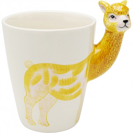 Mugs lama jaune set de 4 Kare Design