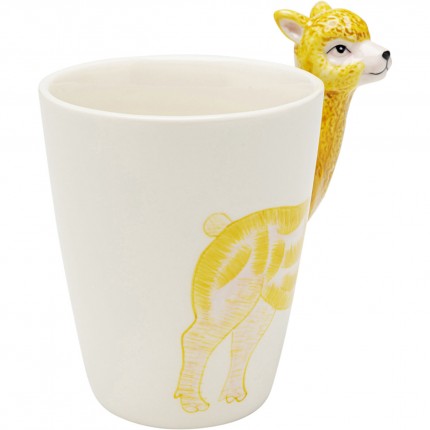 Mugs lama jaune set de 4 Kare Design