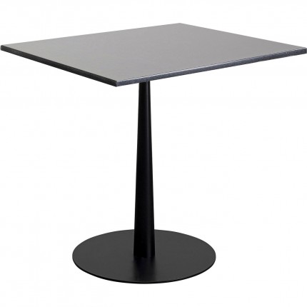Table Bistrot Capri granit noir 70x70cm Kare Design