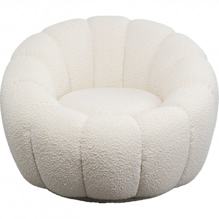 Fauteuil pivotant Peppo Bloom blanc Kare Design