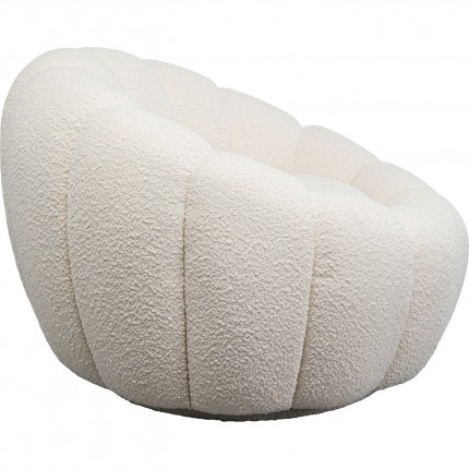 Fauteuil pivotant Peppo Bloom blanc Kare Design