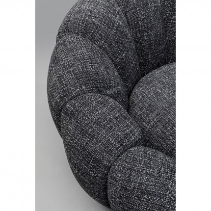 Swivel Armchair Peppo Bloom Melange black Kare Design