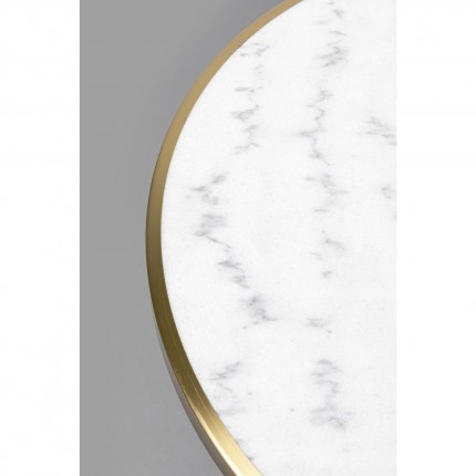 Table Bistrot Amalia 70cm marbre blanc Kare Design