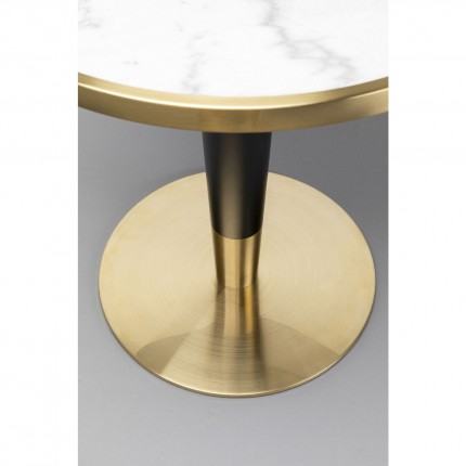 Table Bistrot Amalia 70cm marbre blanc Kare Design