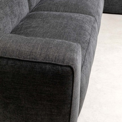 Canapé d'angle Henry 335cm gris droite Kare Design