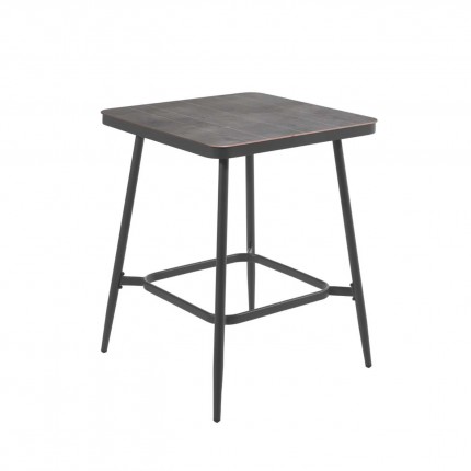 Table de jardin Basel 90x90cm gris anthracite Gescova