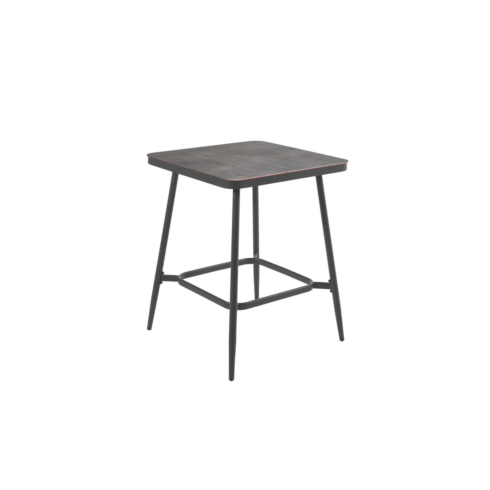 Table de jardin Basel 90x90cm gris anthracite Gescova