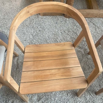 Chaise de jardin avec accoudoirs Cabrini Gescova