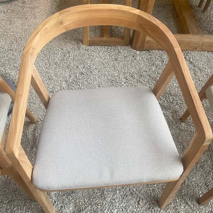 Chaise de jardin avec accoudoirs Cabrini Gescova