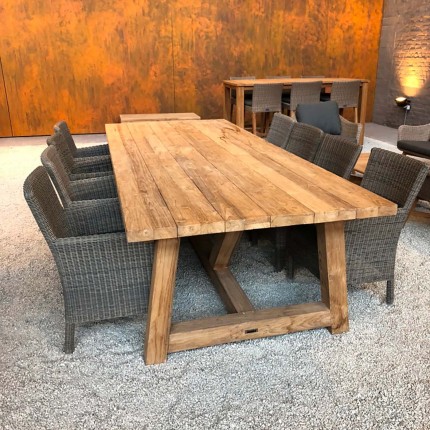 Cottage garden table 300x120cm Gescova