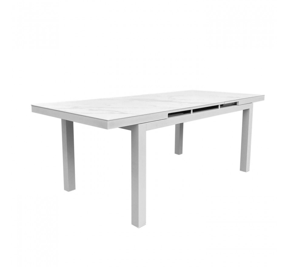 Coppi white extensible garden table 280x100cm Gescova Coppi white extensible garden table 280x100cm Gescova