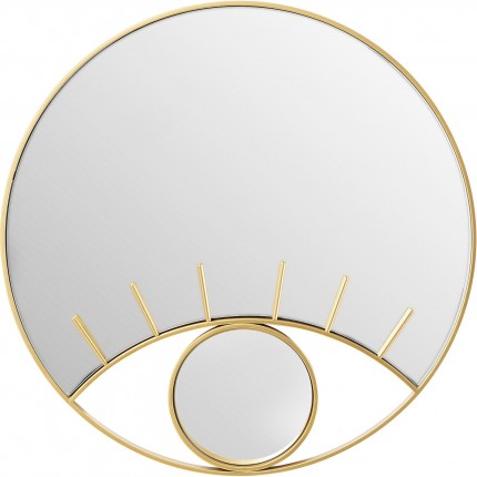 Miroir Occhi oeil doré 100cm Kare Design