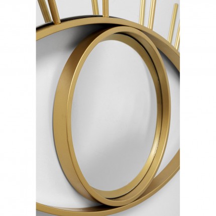 Miroir Occhi oeil doré 100cm Kare Design