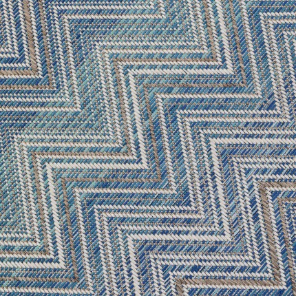 Carpet Zigzag blue 330x230cm Kare Design