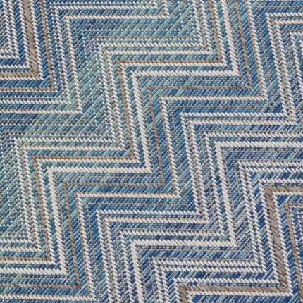 Tapis Zigzag bleu 330x230cm Kare Design