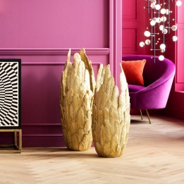 Golden feather vase - Kare Design