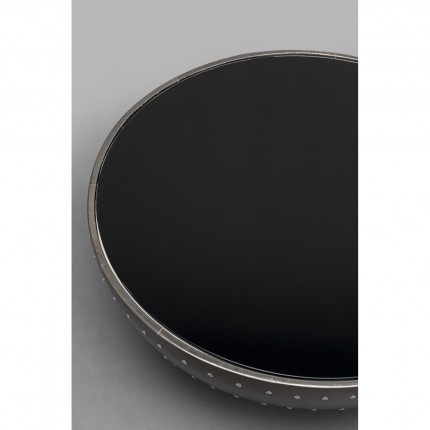Table basse Lounge 83cm grise rivets Kare Design