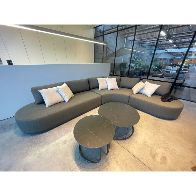 Dark grey corner sofa and two coffee tables - Lagos - Gescova