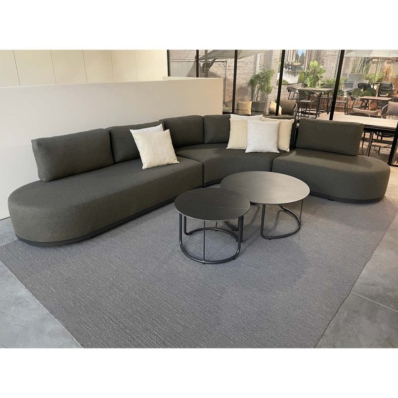 Dark grey corner sofa and two coffee tables - Lagos - Gescova