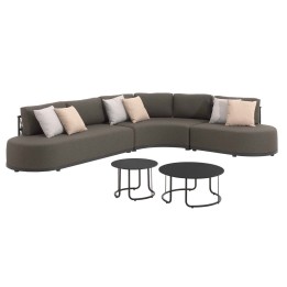 Dark grey corner sofa and two coffee tables - Lagos - Gescova