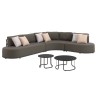 Dark grey corner sofa and two coffee tables - Lagos - Gescova
