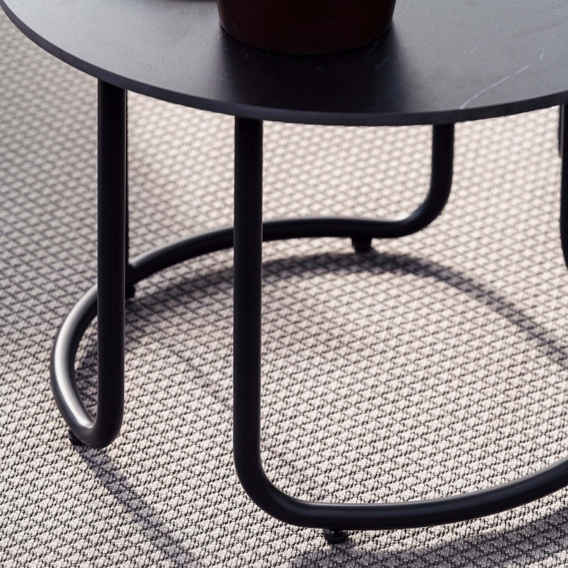 Dark grey corner sofa and two coffee tables - Lagos - Gescova
