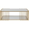 Table basse Wire Double laiton 120x60cm