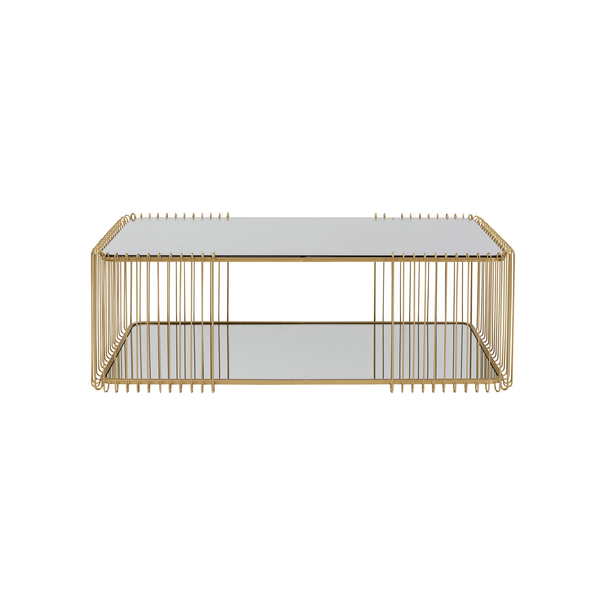 Table basse Wire Double laiton 120x60cm