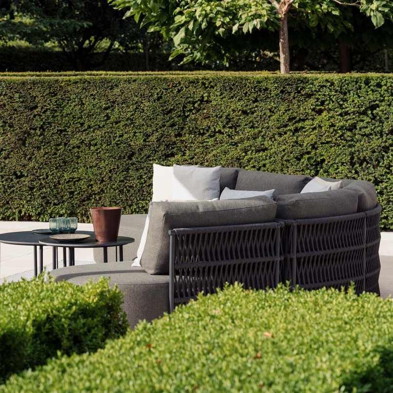Dark grey corner sofa and two coffee tables - Lagos - Gescova